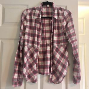 Free People plaid long sleeve